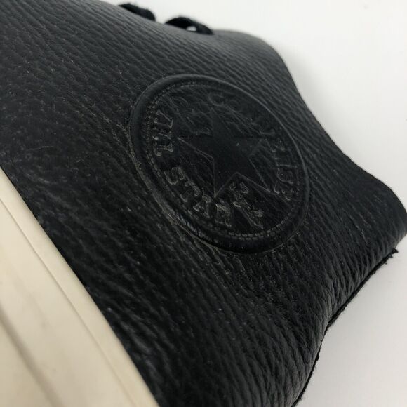 Converse Chuck Taylor All Star Prime Hi Top Black Leather Sneakers Men 5 Women 7 - Picture 9 of 11